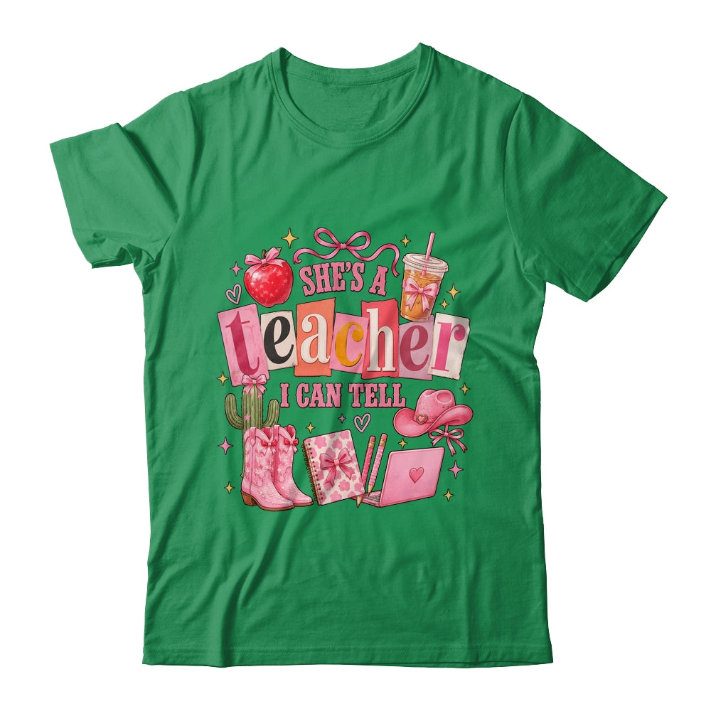 Retro Cute She'S A Teacher I Can Tell Western Back To School Shirt & Hoodie | siriusteestore