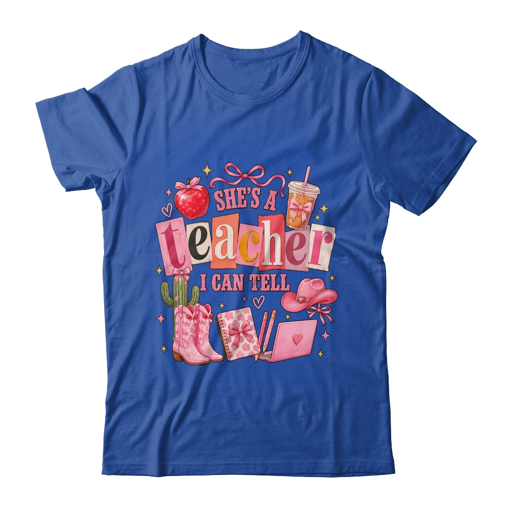 Retro Cute She'S A Teacher I Can Tell Western Back To School Shirt & Hoodie | siriusteestore