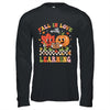 Retro Fall In Love With Learning Autumn Pumpkin Teacher Kids Shirt & Hoodie | siriusteestore