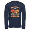 Retro Fall In Love With Learning Autumn Pumpkin Teacher Kids Shirt & Hoodie | siriusteestore