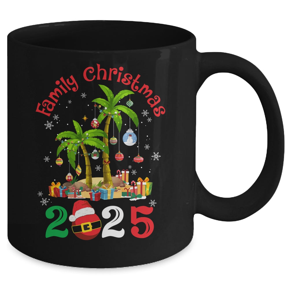 Retro Family Christmas Crew 2025 Matching Family Mug | siriusteestore