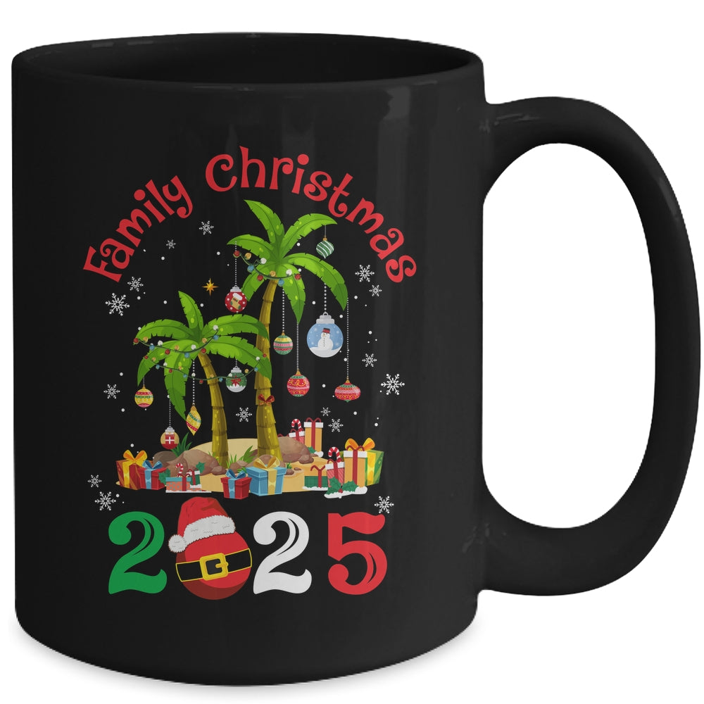 Retro Family Christmas Crew 2025 Matching Family Mug | siriusteestore