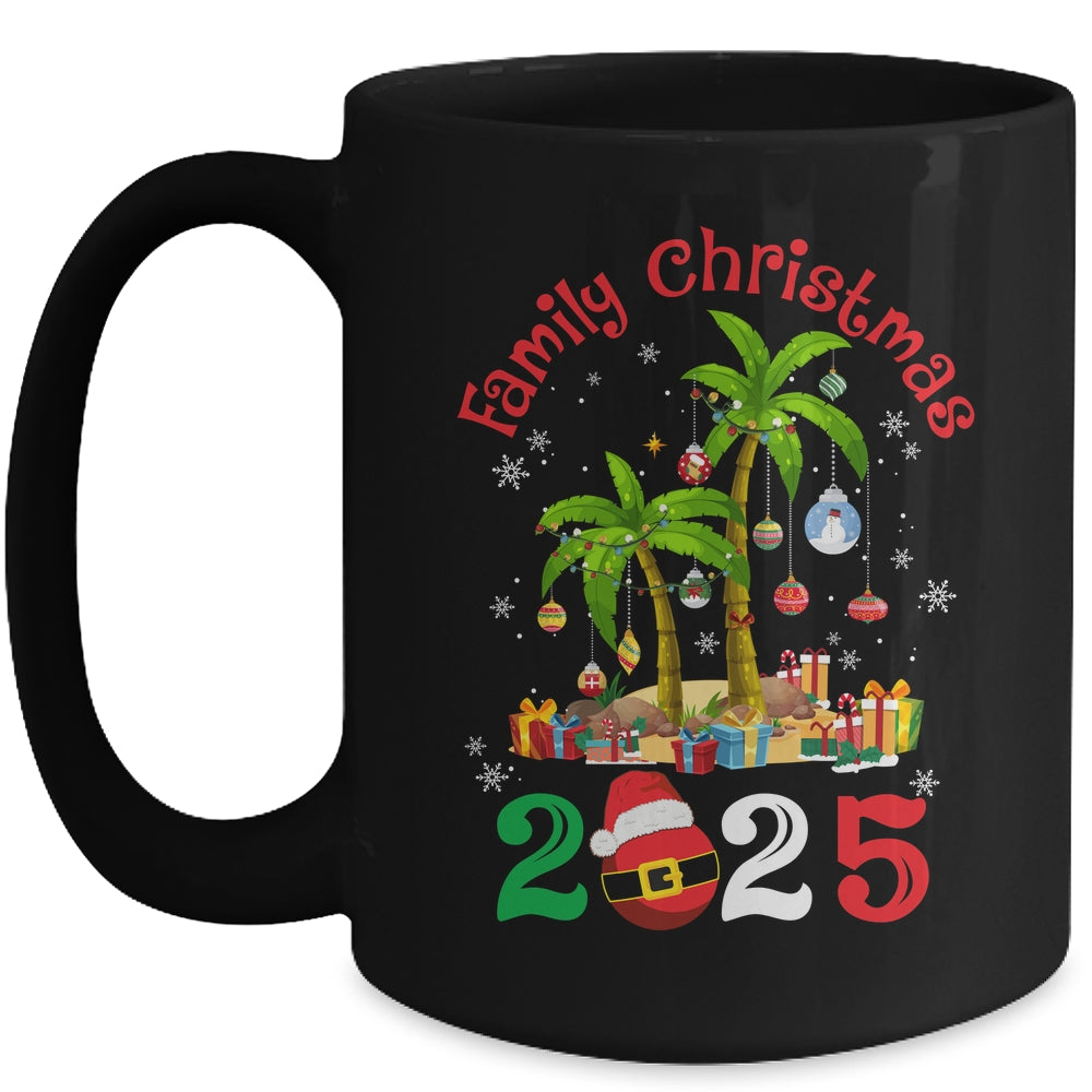 Retro Family Christmas Crew 2025 Matching Family Mug | siriusteestore