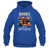 Retro Floral Books Are My Therapy Book Lover Aesthetic Girl Shirt & Hoodie | siriusteestore