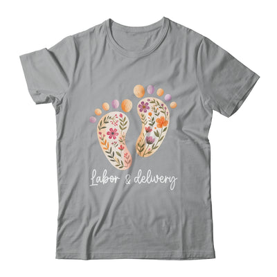 Retro Floral Nursing Labor And Delivery Nurse L&D Nurse Shirt & Tank Top | siriusteestore