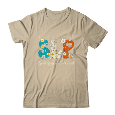 Retro Floral SLP Speech Language Pathologist Speech Therapy Shirt & Tank Top | siriusteestore