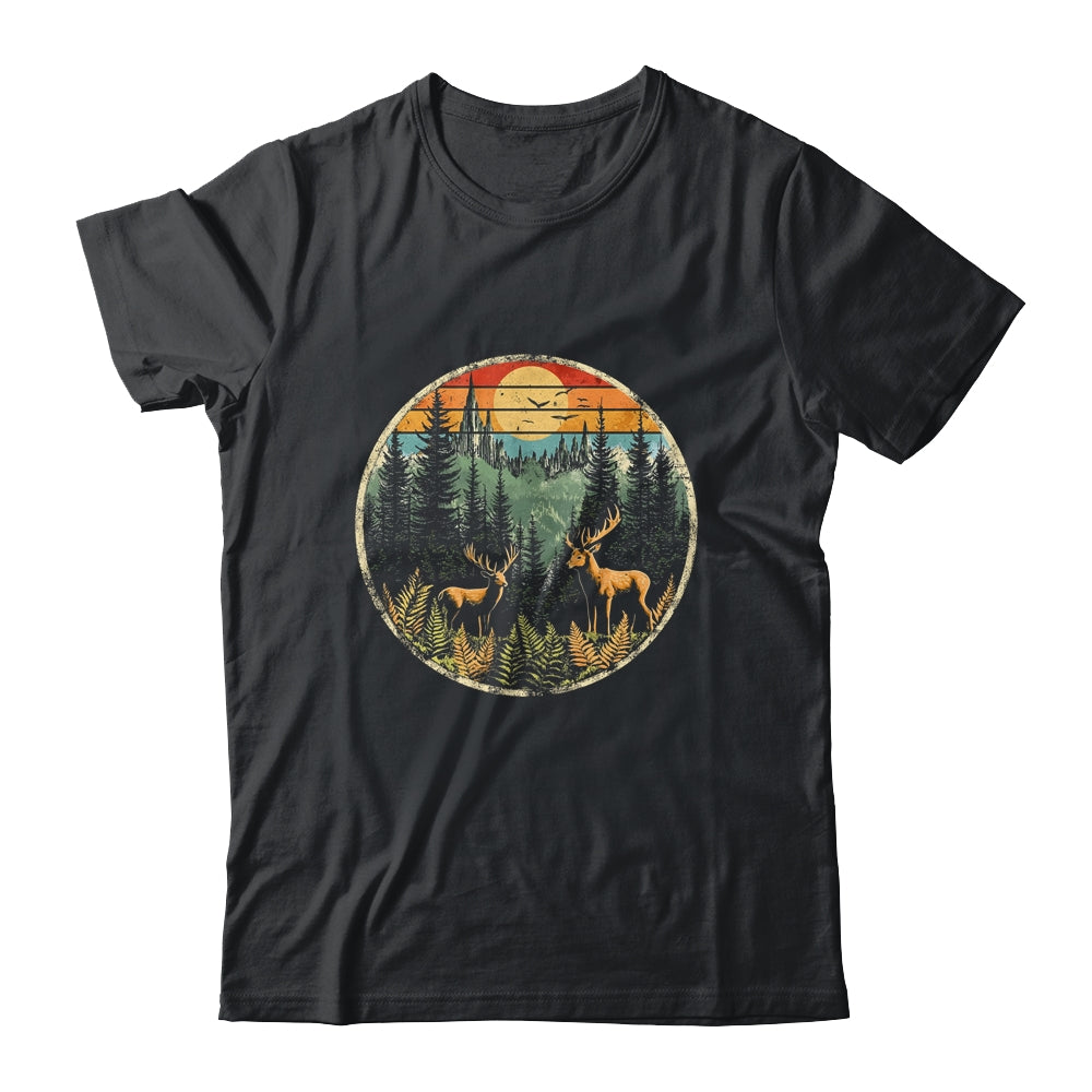 Retro Forest Trees Outdoors Nature Men Women Vintage Graphic Shirt & Hoodie | siriusteestore