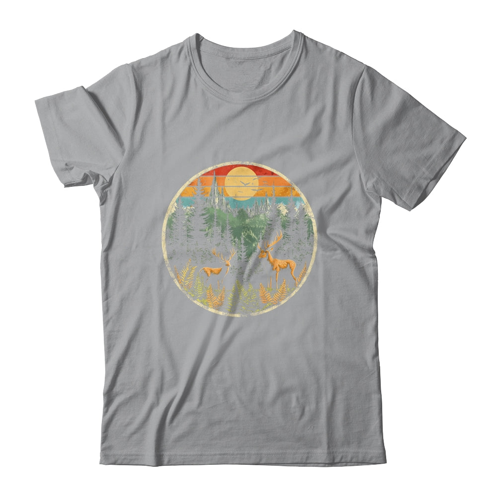 Retro Forest Trees Outdoors Nature Men Women Vintage Graphic Shirt & Hoodie | siriusteestore