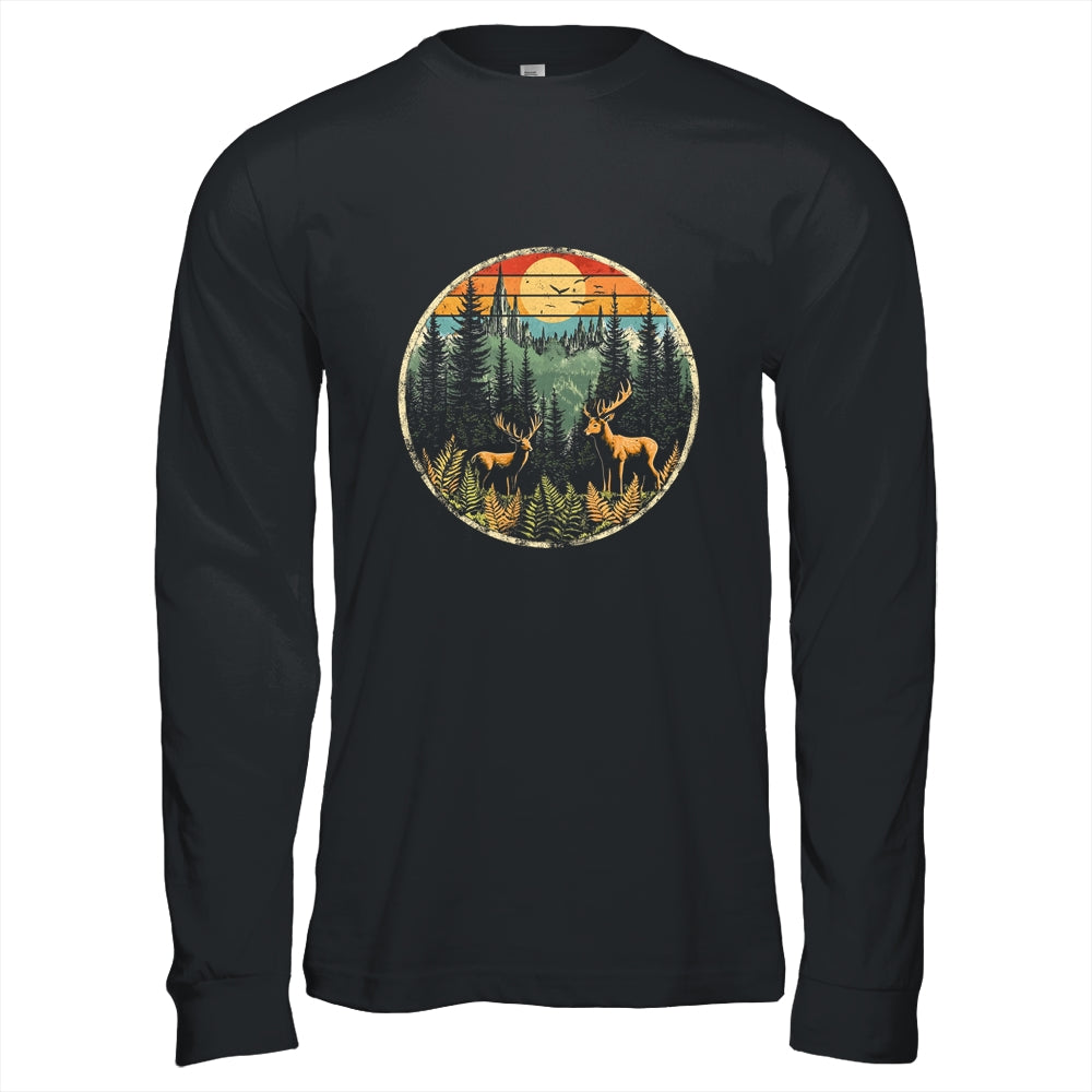 Retro Forest Trees Outdoors Nature Men Women Vintage Graphic Shirt & Hoodie | siriusteestore