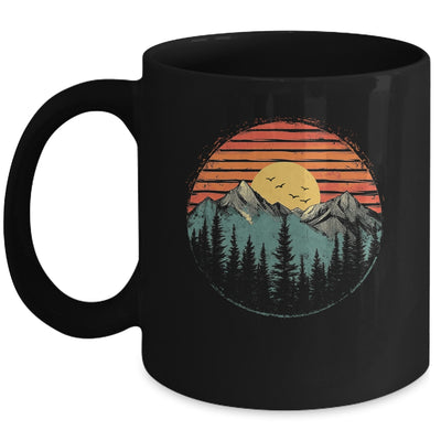 Retro Forest Trees Outdoors Nature Women Men Vintage Retro Mug | siriusteestore