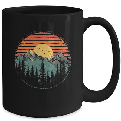 Retro Forest Trees Outdoors Nature Women Men Vintage Retro Mug | siriusteestore