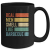 Retro Funny BBQ Grilling Real Men Smell Like Barbeque Grill Mug | siriusteestore