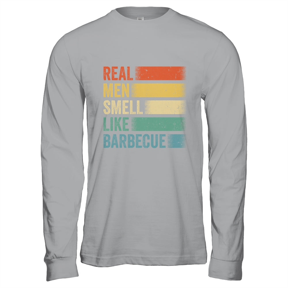 Retro Funny BBQ Grilling Real Men Smell Like Barbeque Grill Shirt & Hoodie | siriusteestore