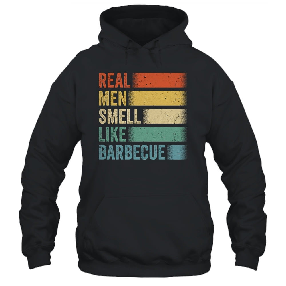 Retro Funny BBQ Grilling Real Men Smell Like Barbeque Grill Shirt & Hoodie | siriusteestore