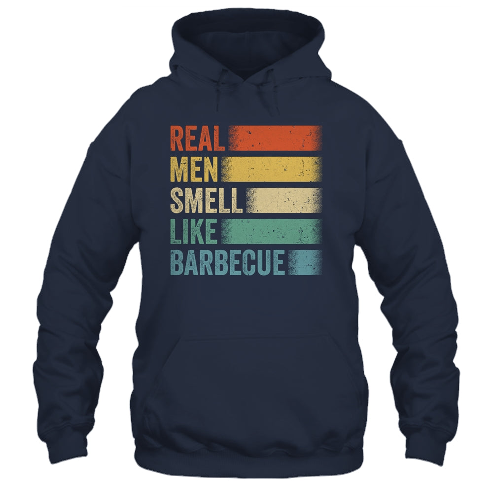 Retro Funny BBQ Grilling Real Men Smell Like Barbeque Grill Shirt & Hoodie | siriusteestore