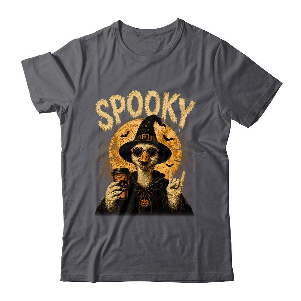 Retro Funny Goose Halloween Vintage Witch Spooky Season Shirt & Sweatshirt | siriusteestore