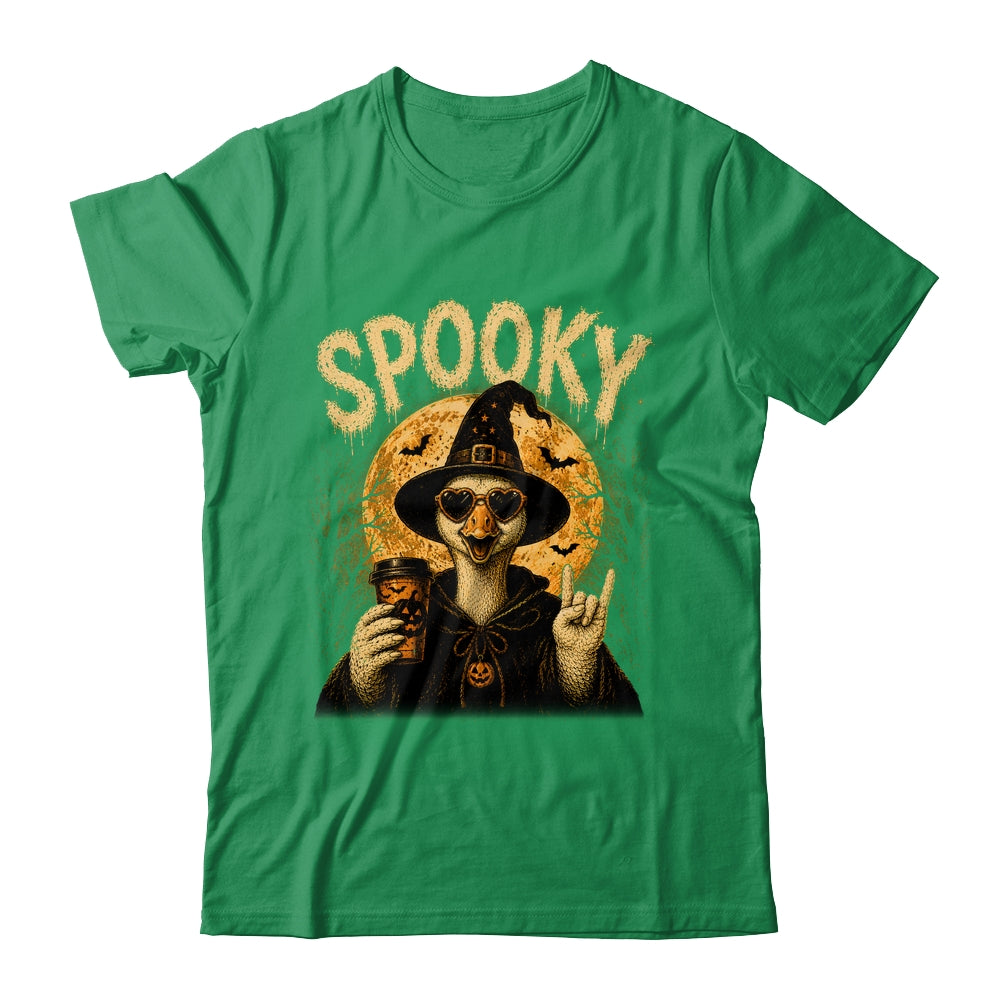 Retro Funny Goose Halloween Vintage Witch Spooky Season Shirt & Sweatshirt | siriusteestore