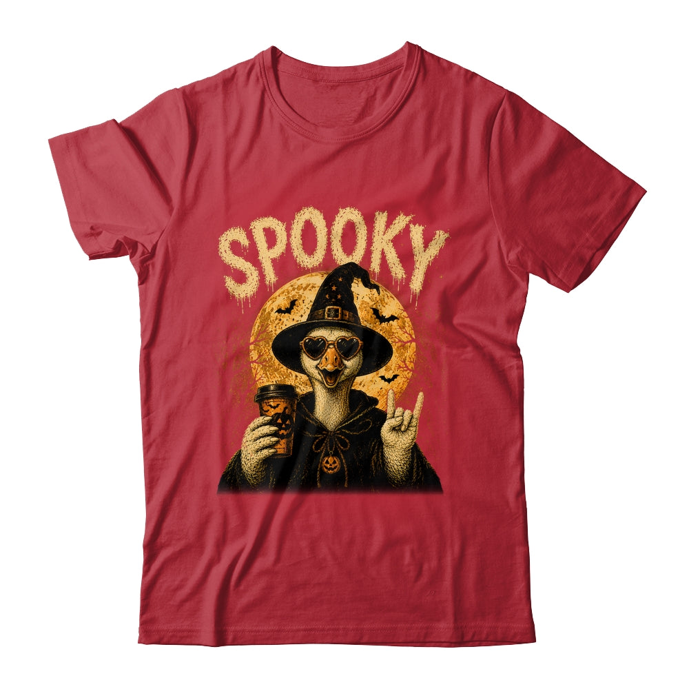 Retro Funny Goose Halloween Vintage Witch Spooky Season Shirt & Sweatshirt | siriusteestore