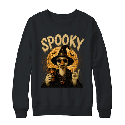 Retro Funny Goose Halloween Vintage Witch Spooky Season Shirt & Sweatshirt | siriusteestore