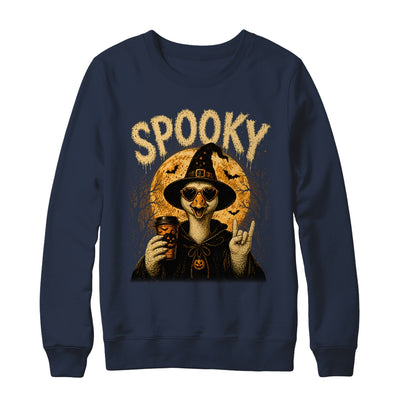 Retro Funny Goose Halloween Vintage Witch Spooky Season Shirt & Sweatshirt | siriusteestore