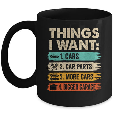 Retro Funny Mechanic Repair Things I Want Cars Guy Men Mug | siriusteestore