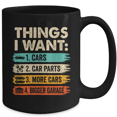 Retro Funny Mechanic Repair Things I Want Cars Guy Men Mug | siriusteestore
