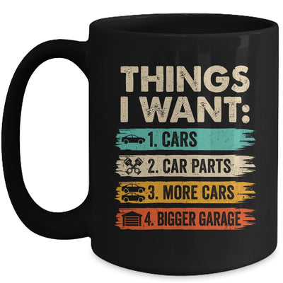 Retro Funny Mechanic Repair Things I Want Cars Guy Men Mug | siriusteestore