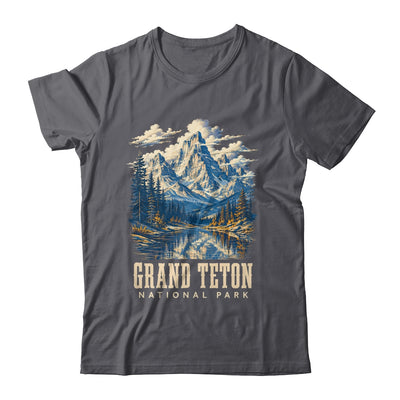 Retro Grand Teton Jenny Lake National Park Vintage Men Women Shirt & Tank Top | siriusteestore