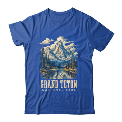 Retro Grand Teton Jenny Lake National Park Vintage Men Women Shirt & Tank Top | siriusteestore