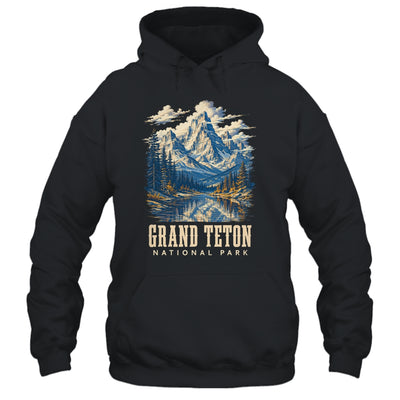 Retro Grand Teton Jenny Lake National Park Vintage Men Women Shirt & Tank Top | siriusteestore