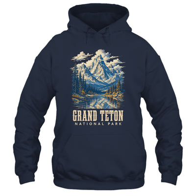 Retro Grand Teton Jenny Lake National Park Vintage Men Women Shirt & Tank Top | siriusteestore