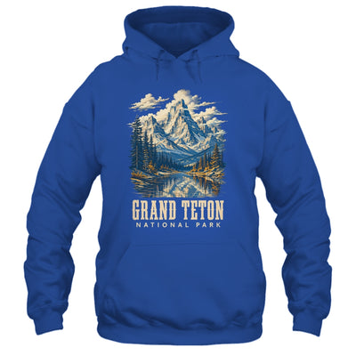 Retro Grand Teton Jenny Lake National Park Vintage Men Women Shirt & Tank Top | siriusteestore