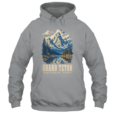 Retro Grand Teton Jenny Lake National Park Vintage Men Women Shirt & Tank Top | siriusteestore
