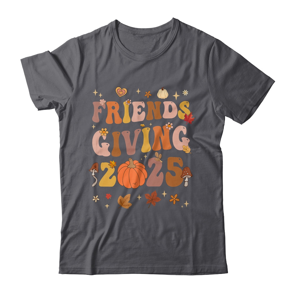 Retro Groovy Friends Giving 2025 Thanksgiving Friendsgiving Shirt & Sweatshirt | siriusteestore