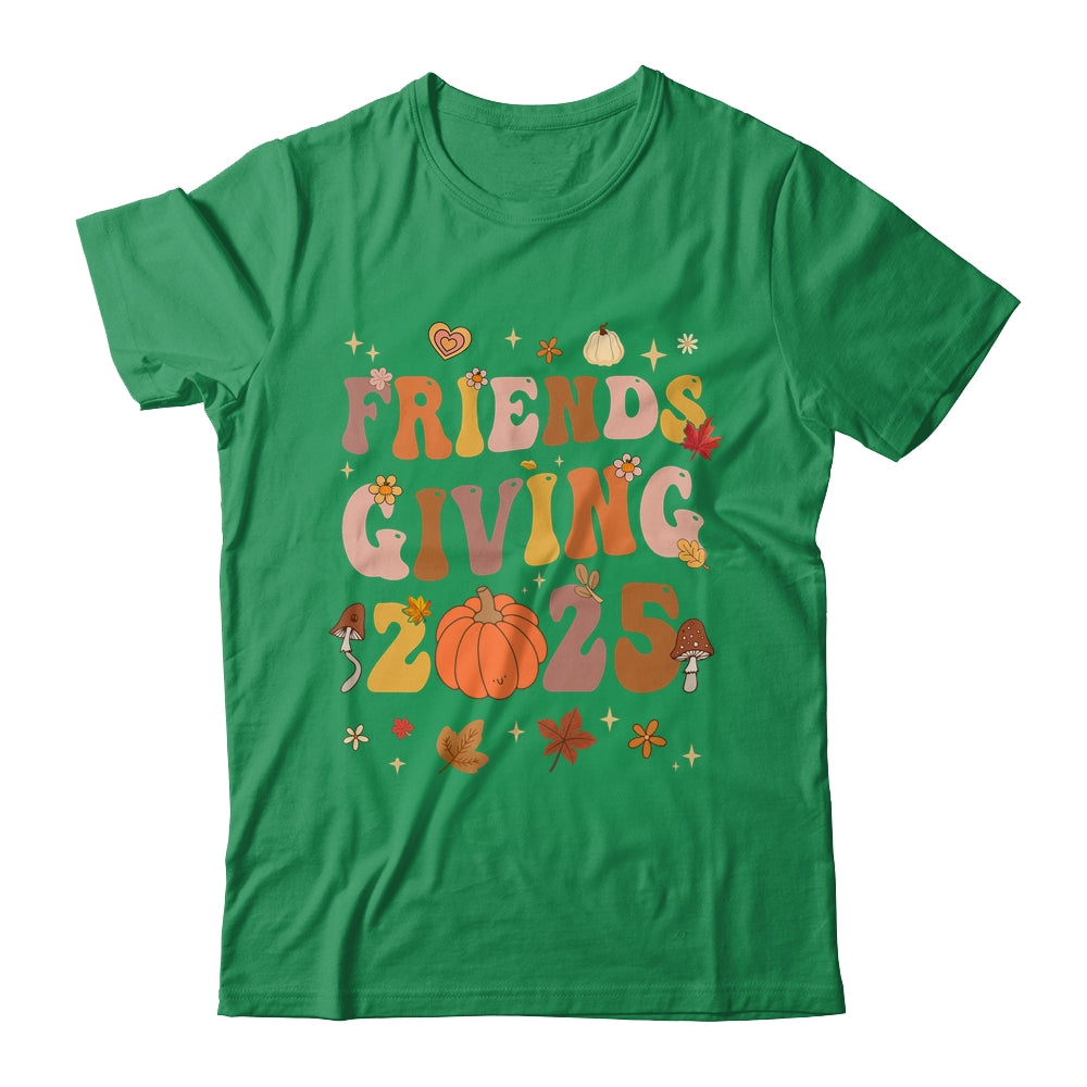 Retro Groovy Friends Giving 2025 Thanksgiving Friendsgiving Shirt & Sweatshirt | siriusteestore