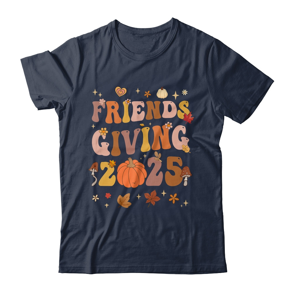 Retro Groovy Friends Giving 2025 Thanksgiving Friendsgiving Shirt & Sweatshirt | siriusteestore