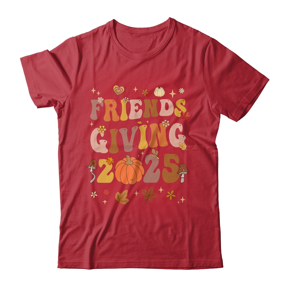 Retro Groovy Friends Giving 2025 Thanksgiving Friendsgiving Shirt & Sweatshirt | siriusteestore