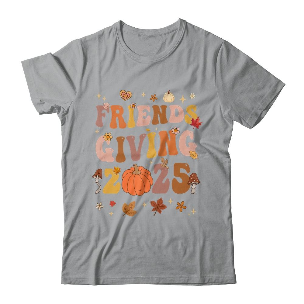 Retro Groovy Friends Giving 2025 Thanksgiving Friendsgiving Shirt & Sweatshirt | siriusteestore