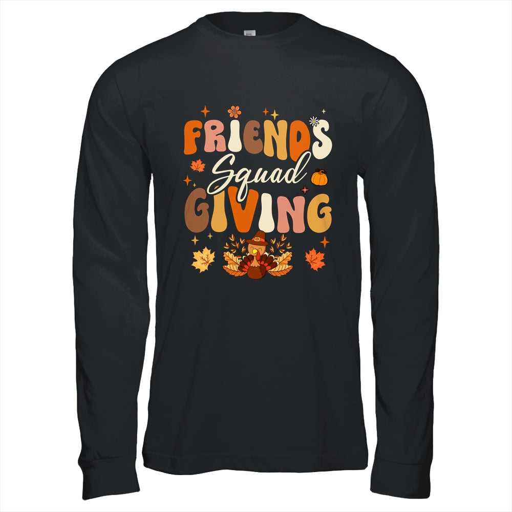 Retro Groovy Friendsgiving Squad Team Turkey Thanksgiving Shirt & Hoodie | siriusteestore