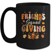 Retro Groovy Friendsgiving Squad Team Turkey Thanksgiving Mug | siriusteestore