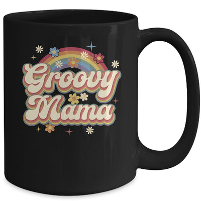 Retro Groovy Mama Family Birthday 60s 70s Hippie Costume Mug | siriusteestore