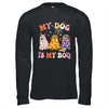 Retro Groovy My Dog Is My Boo Ghost Halloween Spooky Season Shirt & Hoodie | siriusteestore