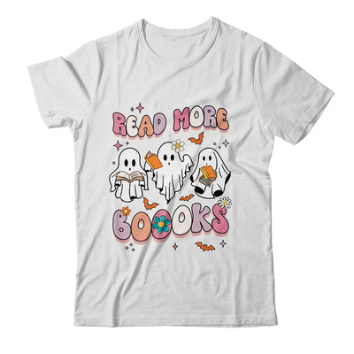 Retro Groovy Read More Books Ghost Boo Funny Halloween Shirt & Hoodie | siriusteestore