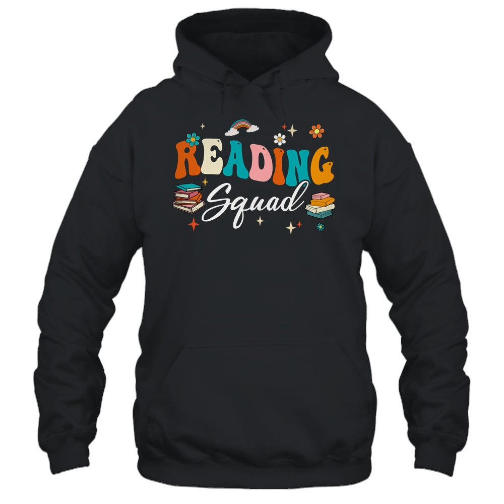Retro Groovy Reading Squad Girls Boys Cute Reading Teacher Shirt & Tank Top | siriusteestore