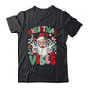 Retro Groovy Santa Claus Christmas Vibes Womens Girls Shirt & Sweatshirt | siriusteestore