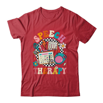 Retro Groovy Speech Therapy Language Pathologist For Women Shirt & Tank Top | siriusteestore