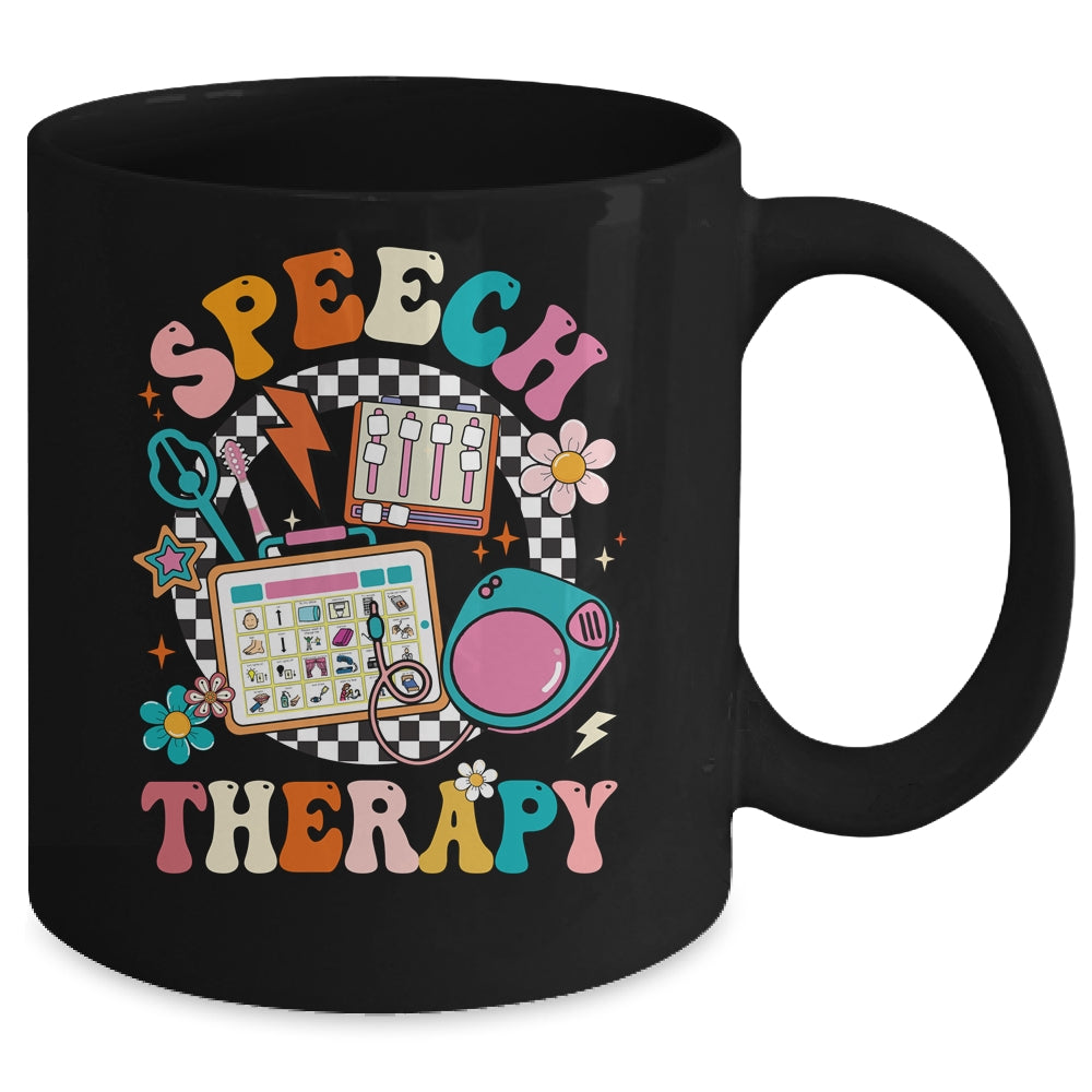 Retro Groovy Speech Therapy Language Pathologist For Women Mug | siriusteestore