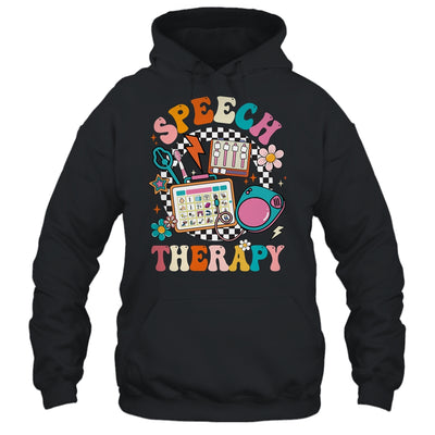 Retro Groovy Speech Therapy Language Pathologist For Women Shirt & Tank Top | siriusteestore
