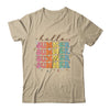 Retro Groovy Summer Women Girls Kids Hello Summer Vacation Shirt & Tank Top | siriusteestore