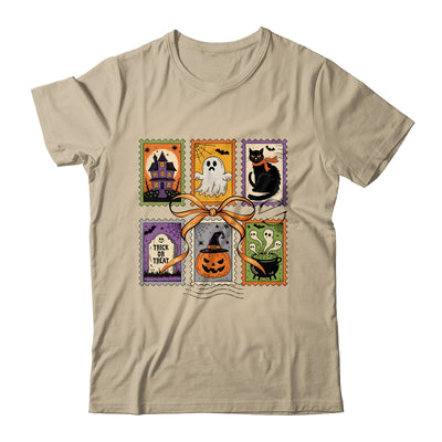 Retro Halloween Cat Ghost Girly Halloween Spooky Season Shirt & Sweatshirt | siriusteestore